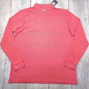 Under Armour Playoff 1/4 Zip Pullover Mens 2XL Red Heathered UPF 30 1327040